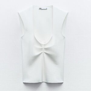 ZARA brand new with tag Stretch Knit Top size Small